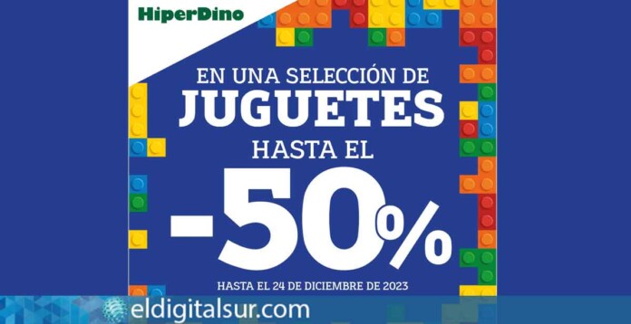 HiperDino pone a la venta una selección de juguetes juguetes con el 50% de descuento