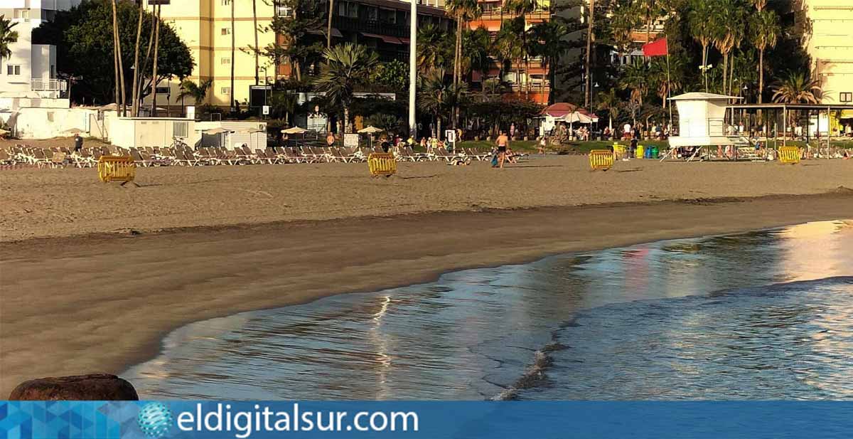 Playa de Los Cristianos (Arona, sur de Tenerife). Foto: Mercedes Menendez