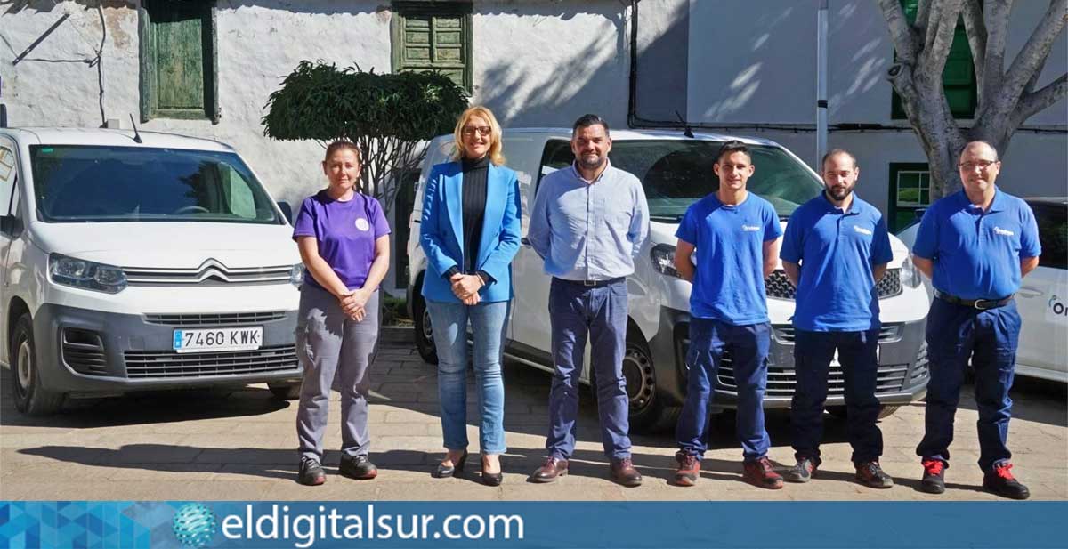 Flota de coches contra plaga arona 