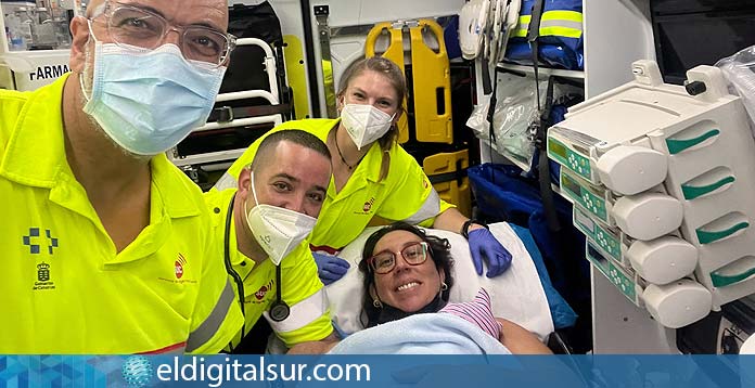Tinerfeña da a luz en una ambulancia del SUC de camino al hospital tenerife