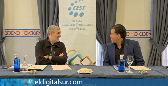 Presidente del Gobierno de Canarias y Presidente del Cest Frente a frente