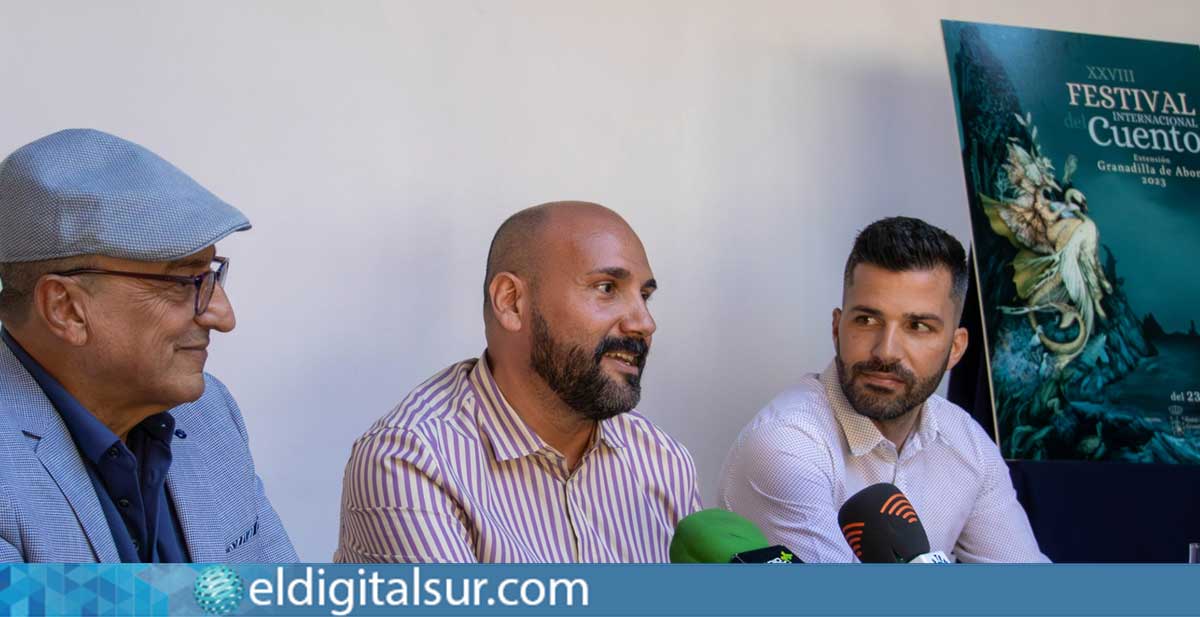 Ernesto Rodríguez, Óscar Delgado y Francisco Socas en la presentación del Festival ante los medios