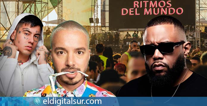 J Balvin, Duki y DJ Gordo festival Ritmos del Mundo en Costa Adeje