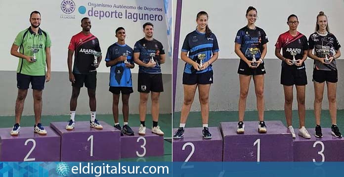 Carlos Andrés y Lorena Gil, campeones en Tenis de mesa