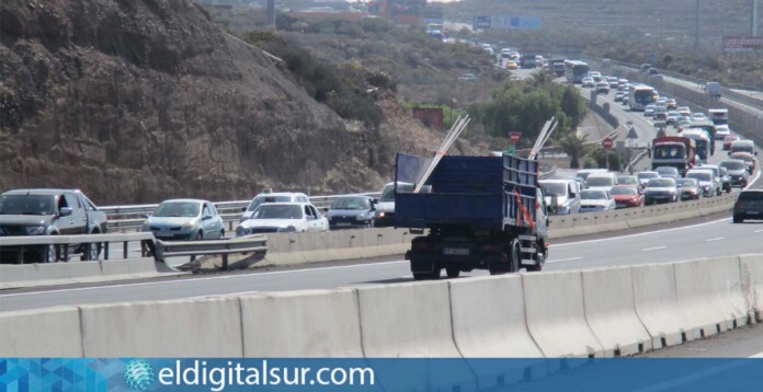 tráfico-TF-1-290124 Autopista del sur de Tenerife, TF-1